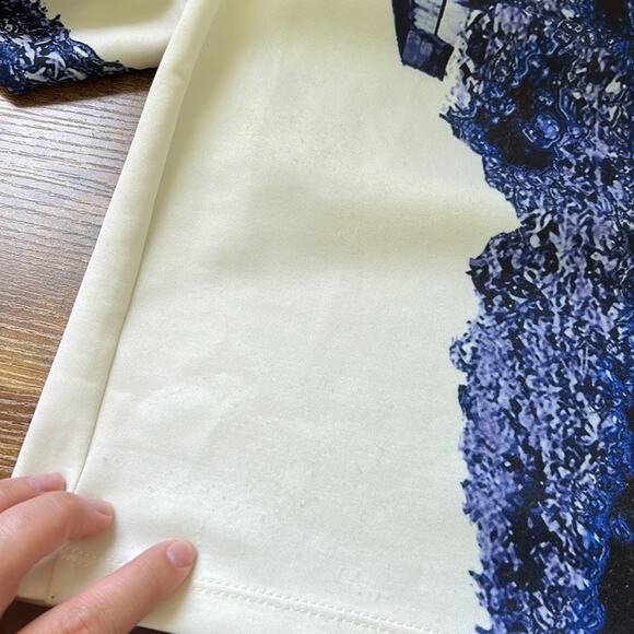 Kora Rae Abstract Long Sleeve Form Fitting Bodycon Mini Dress - Picture 9 of 9